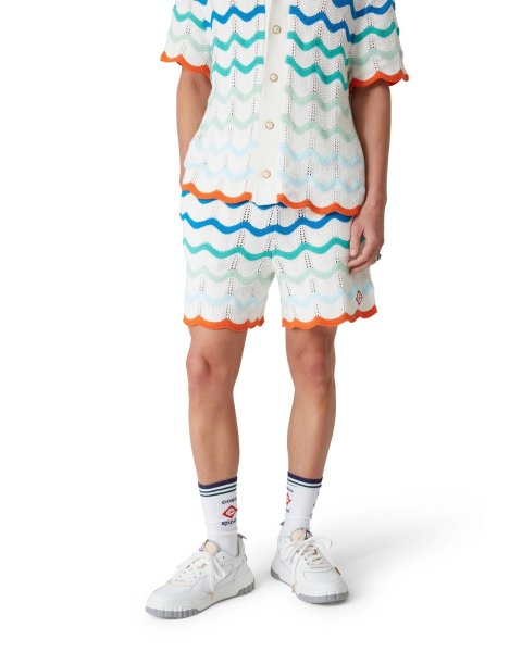 画像2: CASABLANCA Gradient Wave Crochet Shorts (2)