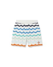画像1: CASABLANCA Gradient Wave Crochet Shorts (1)