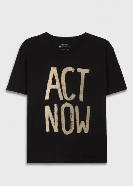 画像1: OSKLEN MEN'S オスクレン Act Now Poster T-shirt (1)