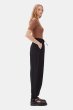 画像4: GANNI ガニー Black Drapey Melange Elasticated Waist Trousers (4)