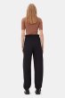 画像5: GANNI ガニー Black Drapey Melange Elasticated Waist Trousers (5)