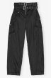 画像1: GANNI ガニー Black Duchesse Nylon Pocket Trousers (1)