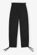 画像2: GANNI ガニー Black Drapey Melange Elasticated Waist Trousers (2)