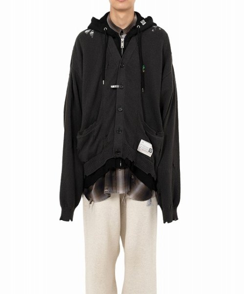 画像1: Maison MIHARA YASUHIRO Triple Layered Knit Cardigan (1)