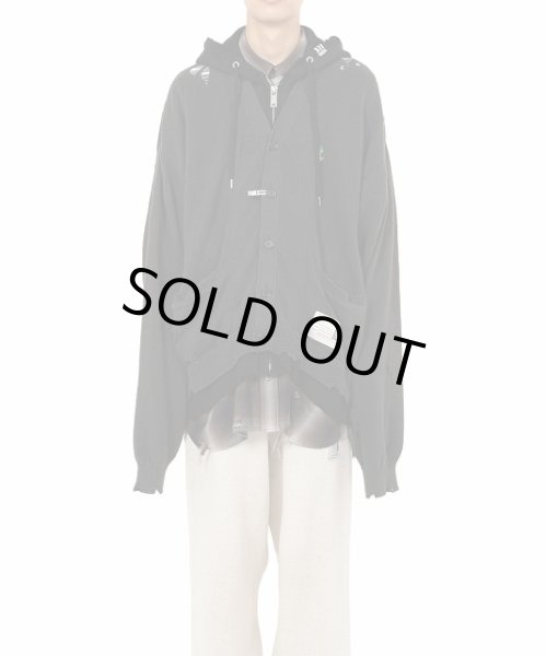 画像1: Maison MIHARA YASUHIRO Triple Layered Knit Cardigan (1)