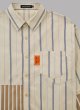 画像3: ALWAYS OUT OF STOCK　CRAZY STRIPE L/S SHIRT-BEIGE (3)