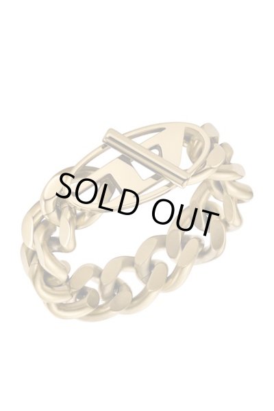 画像1: DIESEL dx1568710 Gold-Tone Stainless Steel Soft Chain Ring (1)