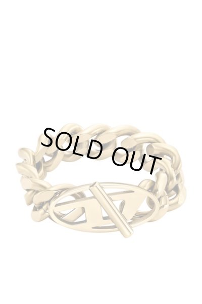 画像2: DIESEL dx1568710 Gold-Tone Stainless Steel Soft Chain Ring (2)