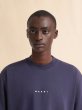 画像4: MARNI ダークブルー オーガニックコットンTシャツ (4)