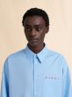 画像4: MARNI ライトブルー オーガニックポプリン製シャツ マルニロゴ入り (4)