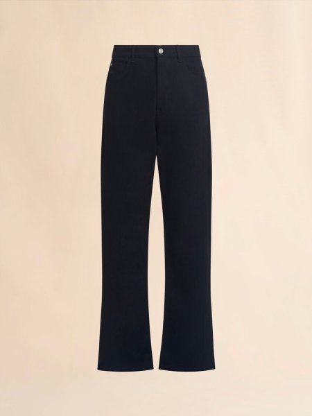 画像1: MARNI ブラック デニム製 ワイドレッグジーンズ入り (1)