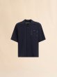 画像1: MARNI ディープブルー トロピカルウール製 ボーリングシャツ (1)