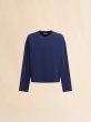 画像1: MARNI ダークブルー リブコットンTシャツ、マルニシンボル入り (1)