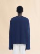 画像3: MARNI ダークブルー リブコットンTシャツ、マルニシンボル入り (3)