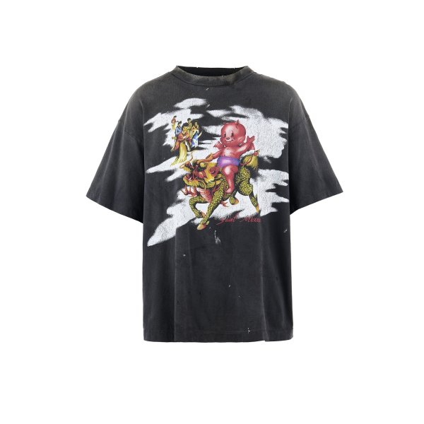 画像1: SAINT Mxxxxxx SS TEE/DAMAGED (1)