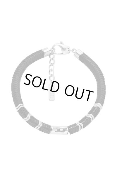 画像1: DIESEL dx1574931 jewel Hematite Beaded Bracelet (1)