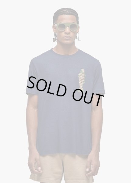 画像1: OSKLEN MEN'S Light Linen Fish T-shirt MC (1)