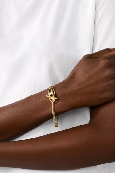 画像3: DIESEL dx1571710 jewel Gold-Tone Stainless Steel Chain Bracelet (3)