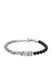 画像1: DIESEL dx1541040 jewel Black Agate Beaded Chain Bracelet (1)