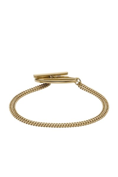 画像2: DIESEL dx1571710 jewel Gold-Tone Stainless Steel Chain Bracelet (2)