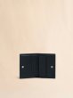 画像3: MARNI ブラック レザー製 二つ折りウォレット、マルニメンディング刺繍入り (3)