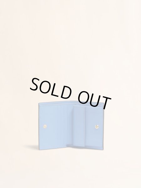 画像4: MARNI バーガンディ ディープグリーン ブルー サフィアーノレザー製二つ折りウォレット (4)