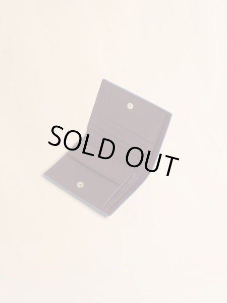 画像5: MARNI ライトブルー 二つ折りウォレット、マルニシンボル刺繍入り (5)