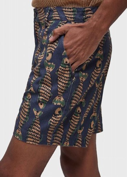 画像2: OSKLEN MEN'S Flow Naif Fish Bermuda Shorts (2)