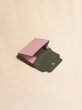 画像3: MARNI ディープグリーン ピンク マスタード サフィアーノレザー製三つ折りウォレット (3)