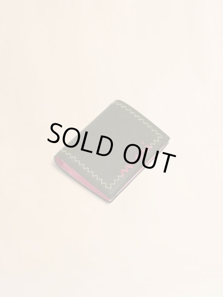 画像3: MARNI ディープグリーン 二つ折りウォレット、マルニシンボル刺繍入り (3)