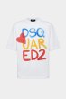 画像1: DSQUARED2 Summer Lovers Loose Fit Colourful Logo T-Shirt (1)