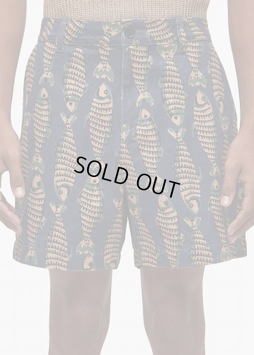 画像1: OSKLEN MEN'S Flow Naif Fish Bermuda Shorts (1)