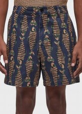 画像1: OSKLEN MEN'S Flow Naif Fish Bermuda Shorts (1)