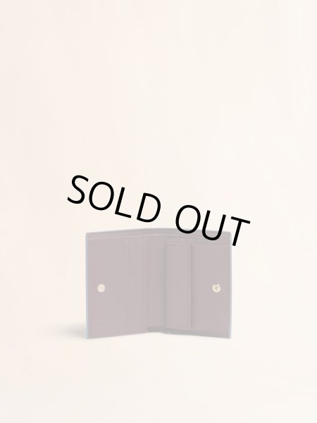 画像4: MARNI ライトブルー 二つ折りウォレット、マルニシンボル刺繍入り (4)