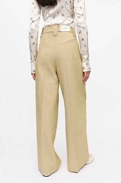 画像5: GANNI ガニー Beige Twill Suiting Mid Waist Trousers (5)