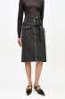 画像2: GANNI ガニー Black Heavy Twill Midi Skirt (2)