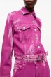 画像3: GANNI ガニー Purple Overdyed Denim Jacket (3)