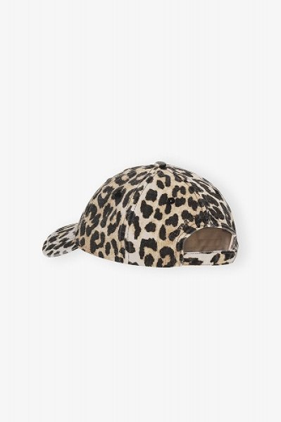 画像2: GANNI ガニー  Leopard Canvas Cap　レオパード柄キャップ (2)