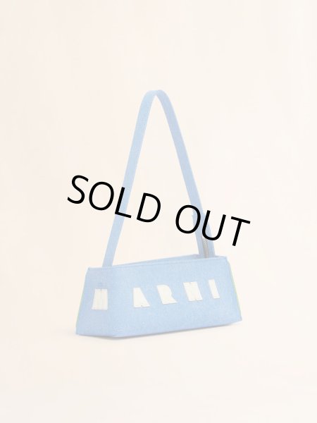 画像4: MARNI マルニ  ブルー デニム Museo バゲットバッグ (4)