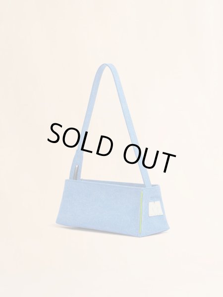 画像5: MARNI マルニ  ブルー デニム Museo バゲットバッグ (5)