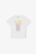 画像1: GANNI ガニー White Basic Cotton Jersey Teddy Relaxed T-shirt (1)