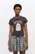 画像3: GANNI ガニー Black Poodle Graphic Cropped T-shirt (3)