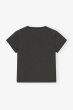 画像2: GANNI ガニー Black Poodle Graphic Cropped T-shirt (2)