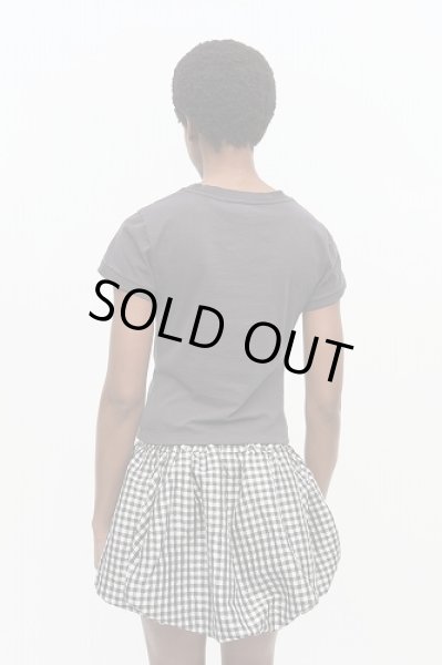 画像5: GANNI ガニー Black Poodle Graphic Cropped T-shirt (5)