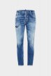 画像1: Medium Small Hole Wash Skater Jeans (1)