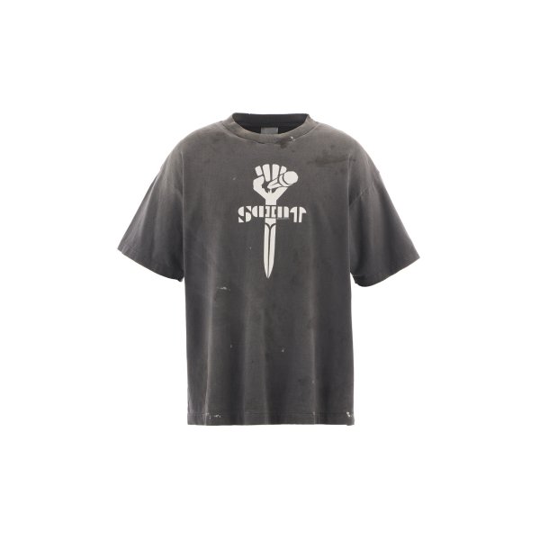 画像1: SAINT Mxxxxxx SS TEE/FIST/BLACK (1)