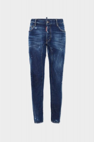 画像1: Dark Perfect Clean Wash Tidy Biker Jeans (1)