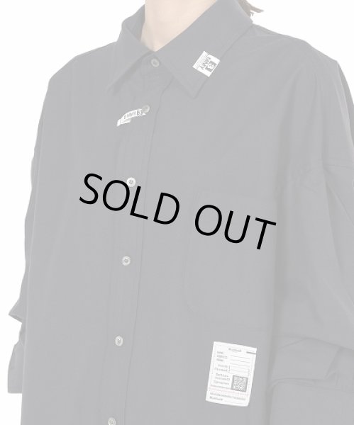 画像7: Maison MIHARA YASUHIRO Sleeve Layered Shirt Black (7)