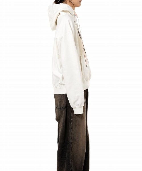 画像5: Maison MIHARA YASUHIRO Happy Face Printed Hoodie White (5)