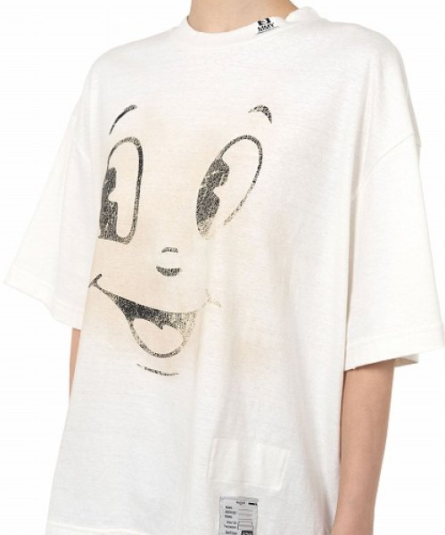 画像7: Maison MIHARA YASUHIRO Happy Face Printed Distressed T-shirt (7)